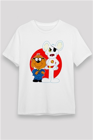 Danger Mouse Beyaz Unisex Tişört
