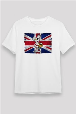 Danger Mouse Beyaz Unisex Tişört T-Shirt