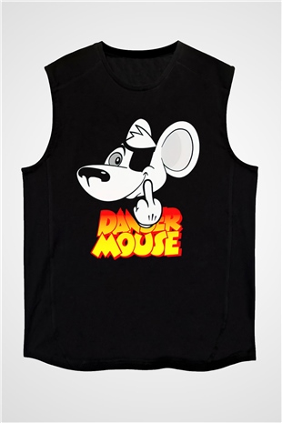 Danger Mouse Siyah Unisex  Kolsuz Tişört