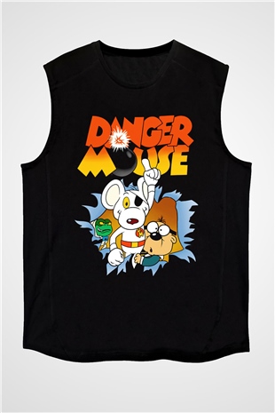 Danger Mouse Siyah Unisex  Kolsuz Tişört