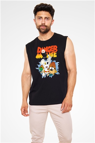 Danger Mouse Siyah Unisex  Kolsuz Tişört