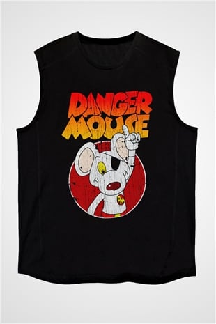 Danger Mouse Siyah Unisex  Kolsuz Tişört
