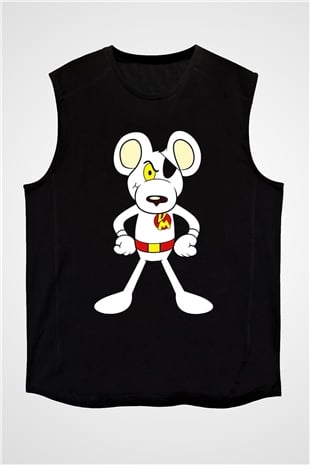 Danger Mouse Siyah Unisex  Kolsuz Tişört