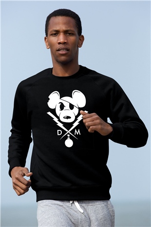 Danger Mouse Siyah Unisex  Sweatshirt