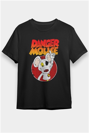 Danger Mouse Siyah Unisex Tişört