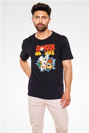 Danger Mouse Siyah Unisex Tişört