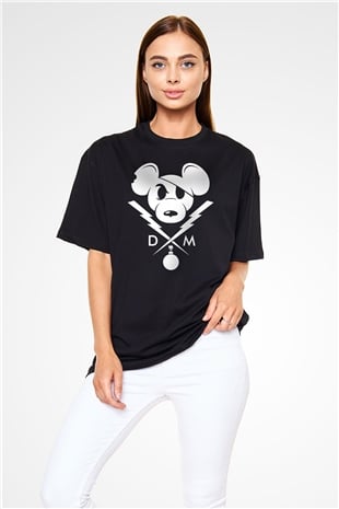 Danger Mouse Siyah Oversize Tişört