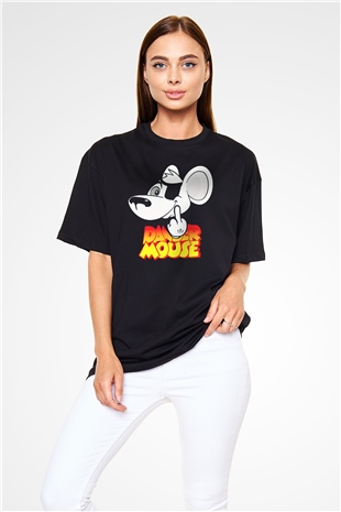 Danger Mouse Siyah Oversize Tişört