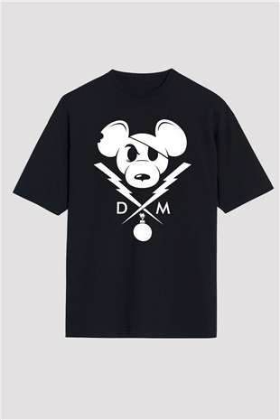 Danger Mouse Siyah Oversize Tişört