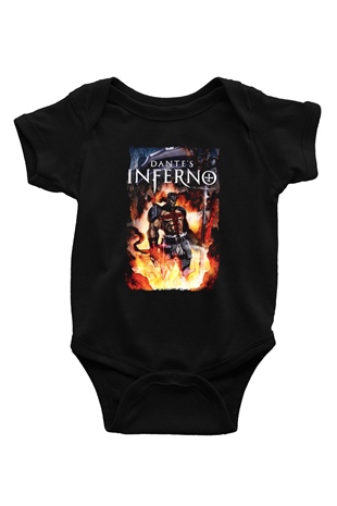 Dantes Inferno Siyah Bebek Body - Zıbın