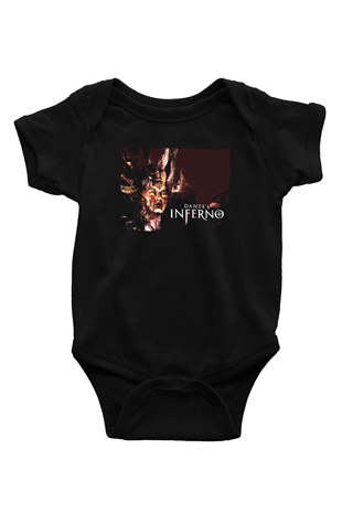 Dantes Inferno Siyah Bebek Body - Zıbın