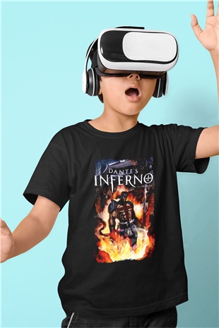 Dantes Inferno Siyah Unisex Çocuk Tişört
