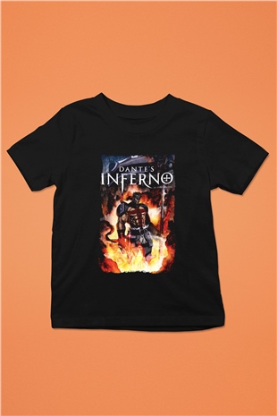 Dantes Inferno Siyah Unisex Çocuk Tişört