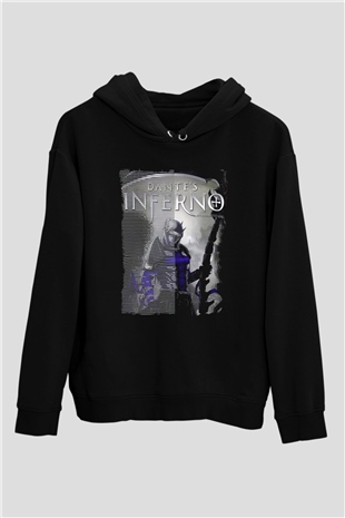 Dantes Inferno Siyah Unisex Hoodie