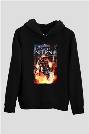 Dantes Inferno Siyah Unisex Hoodie