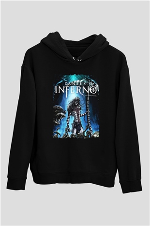 Dantes Inferno Siyah Unisex Hoodie