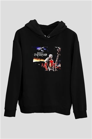 Dantes Inferno Siyah Unisex Hoodie