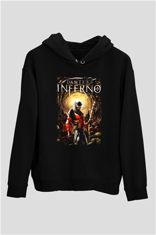 Dantes Inferno Siyah Unisex Hoodie