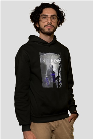 Dantes Inferno Siyah Unisex Hoodie
