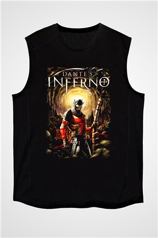 Dantes Inferno Siyah Unisex Kolsuz Tişört