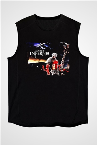 Dantes Inferno Siyah Unisex Kolsuz Tişört