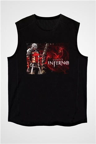 Dantes Inferno Siyah Unisex Kolsuz Tişört