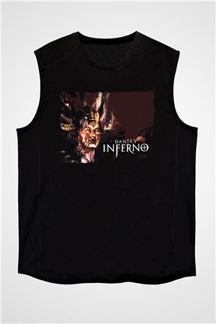 Dantes Inferno Siyah Unisex Kolsuz Tişört