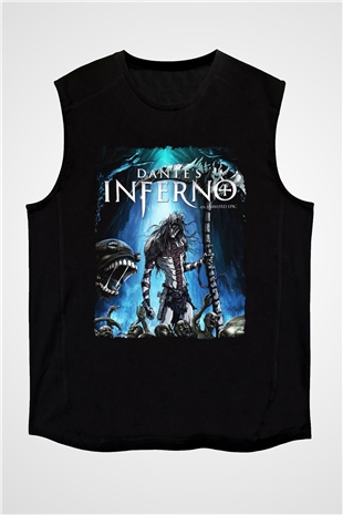 Dantes Inferno Siyah Unisex Kolsuz Tişört