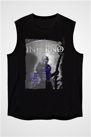 Dantes Inferno Siyah Unisex Kolsuz Tişört