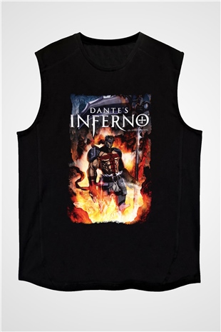 Dantes Inferno Siyah Unisex Kolsuz Tişört