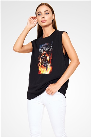 Dantes Inferno Siyah Unisex Kolsuz Tişört