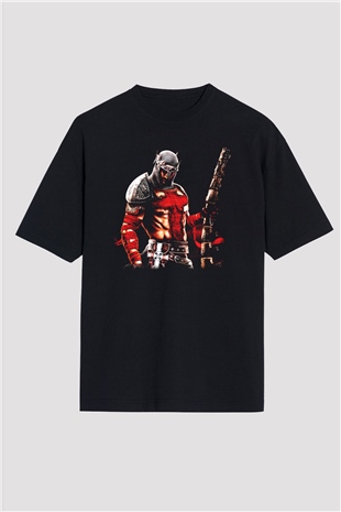 Dantes Inferno Siyah Unisex Oversize Tişört T-Shirt