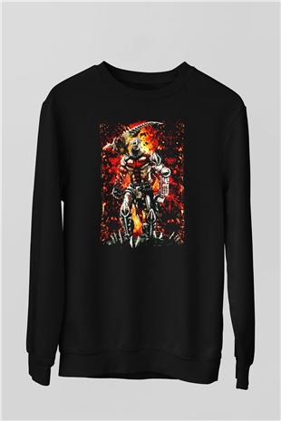 Dantes Inferno Siyah Unisex Sweatshirt