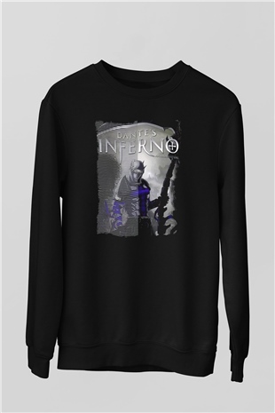 Dantes Inferno Siyah Unisex Sweatshirt