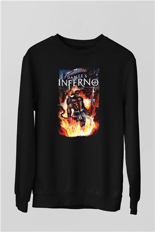 Dantes Inferno Siyah Unisex Sweatshirt