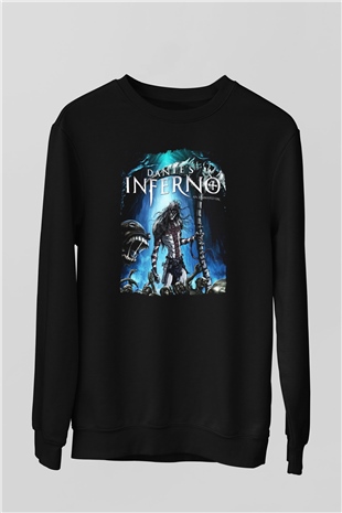 Dantes Inferno Siyah Unisex Sweatshirt