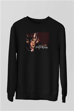 Dantes Inferno Siyah Unisex Sweatshirt