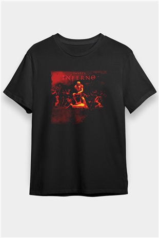 Dantes Inferno Siyah Unisex Tişört T-Shirt