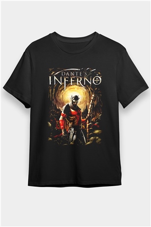 Dantes Inferno Siyah Unisex Tişört T-Shirt