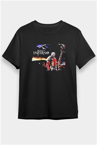 Dantes Inferno Siyah Unisex Tişört T-Shirt