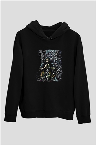 Danzig Baskılı Unisex Siyah Hoodie