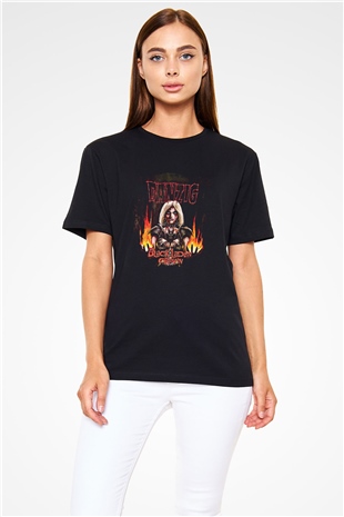 Danzig Baskılı Unisex Siyah Tişört