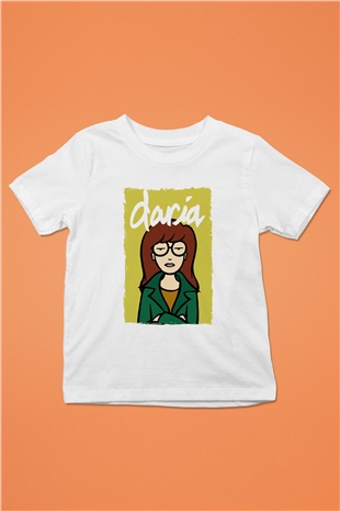 Daria Beyaz Unisex Çocuk Tişört
