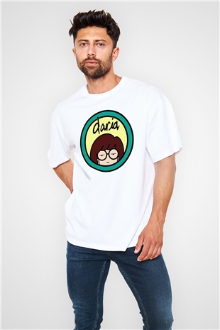 Daria Beyaz Unisex Oversize Tişört T-Shirt