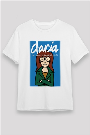 Daria Beyaz Unisex Tişört T-Shirt