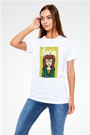Daria Beyaz Unisex Tişört T-Shirt