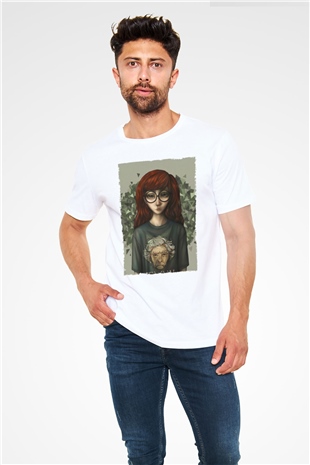 Daria Beyaz Unisex Tişört T-Shirt