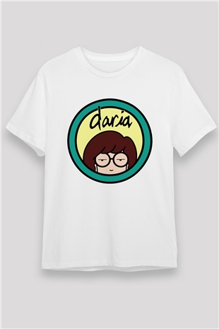 Daria Beyaz Unisex Tişört T-Shirt
