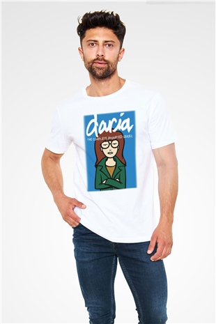 Daria Beyaz Unisex Tişört T-Shirt