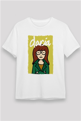 Daria Beyaz Unisex Tişört T-Shirt